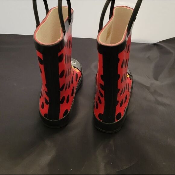 BRAND NEW LADYBUG  GIRL RAIN BOOTS - Picture 11 of 16